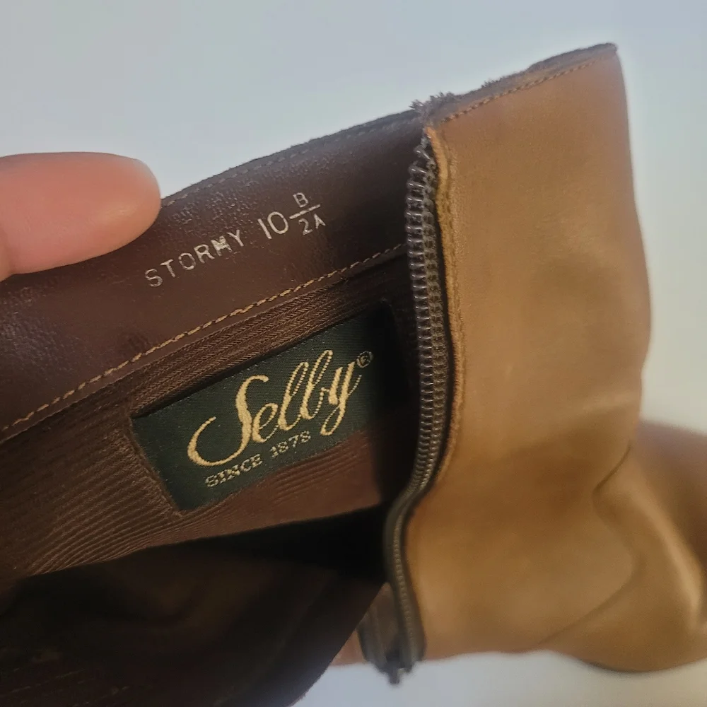 Shelby soft leather ankle brown boots Size 10 - Picture 7 of 8